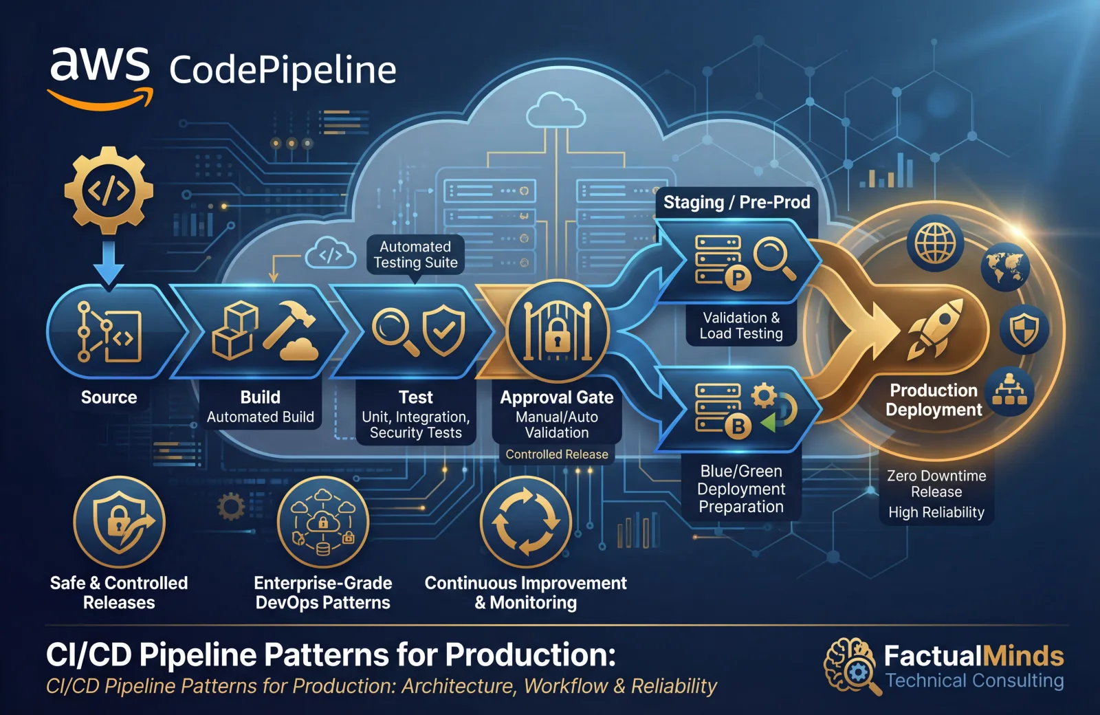 AWS CodePipeline: CI/CD Pipeline Patterns for Production